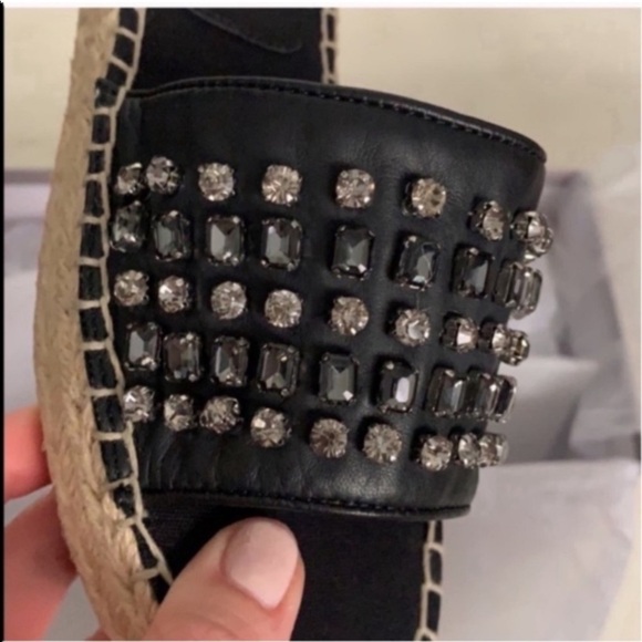 Botkier Espadrille Leather Sandal Slides - Picture 5 of 15